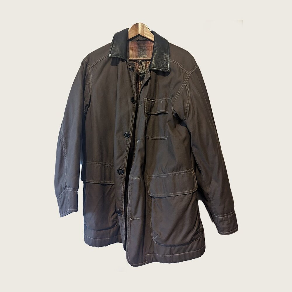 MARLBORO CLASSICS - Long brown coat - Sz S (fits large)